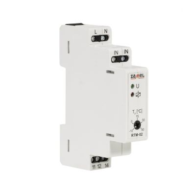 Regulator temperatury RTM-02 -10 do 40stC bez sondy 230V AC ZAMEL (EXT10000198-WPL)